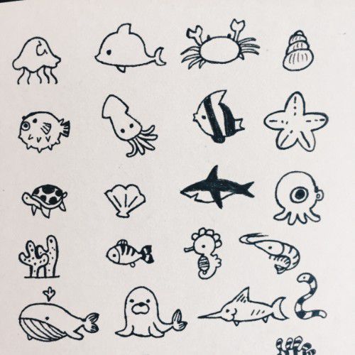 凯发K8国际首页健康的食物食物可爱简笔画海洋生物简笔画胖嘟嘟的河豚卖萌的魔鬼鱼进
